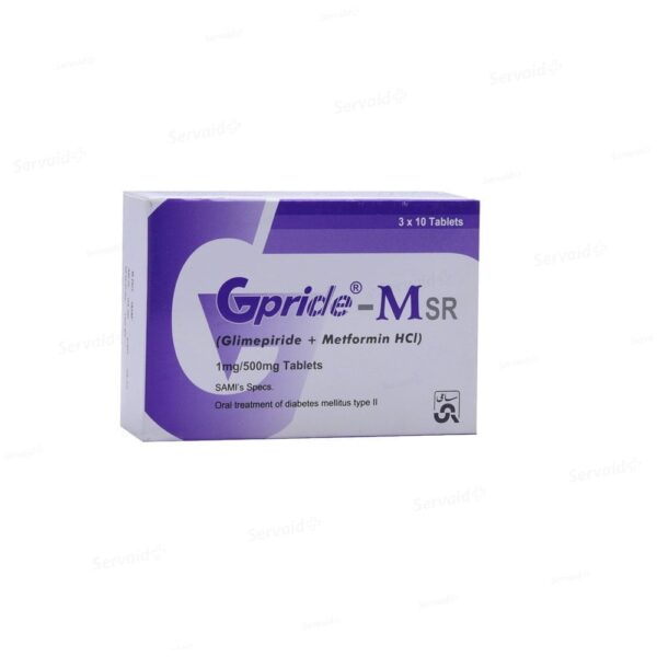 Gpride-MSR 1mg/500mg tablet 3 x 10's