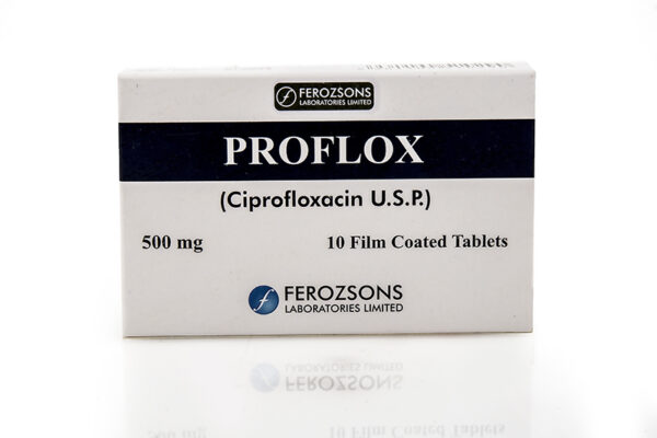 Proflox Tablets 500Mg 1 Box = 1 Strip.1 Strip = 10 Tablets