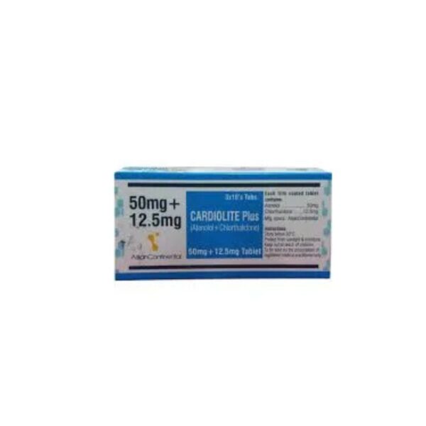 Cardiolite Plus Tablets 50Mg+12.5Mg (1 Strip = 10 Tablets)
