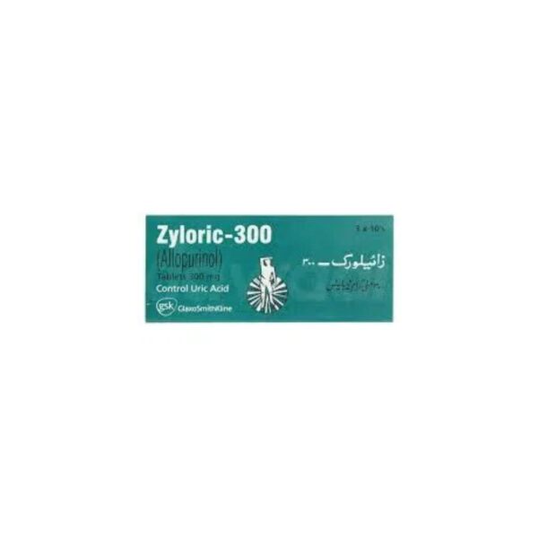 Zyloric Tablets 300Mg (1 Box = 3 Strips) (1 Strip = 10 Tablets)