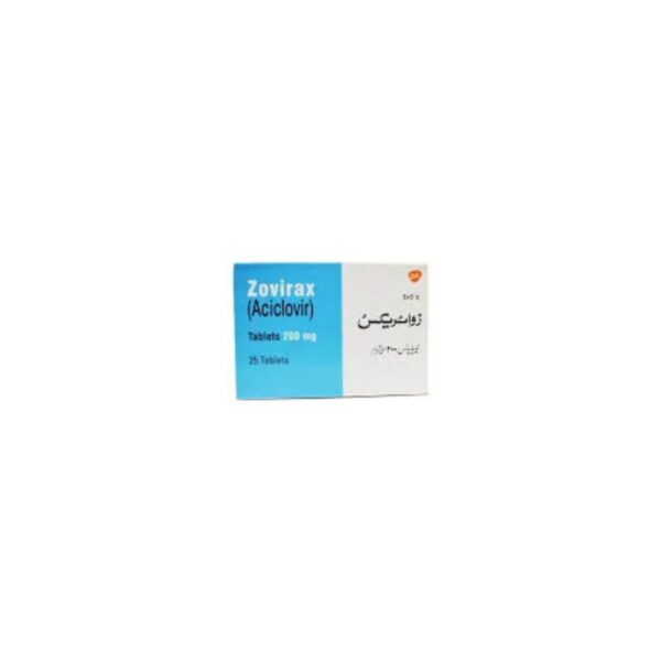 Zovirax 200mg tablet 25s