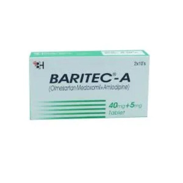 Baritec-A Tablets 5Mg/40Mg (1 Box = 2 Strips) (1 Strip = 10 Tablets)