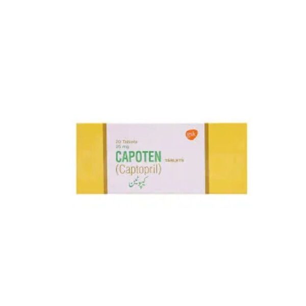 Capoten 25mg tablet 2 x 10's