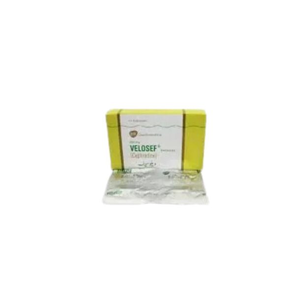 Velosef Capsules 250Mg (1 Box = 2 Strips) (1 Strip = 6 Capsules) - Image 2