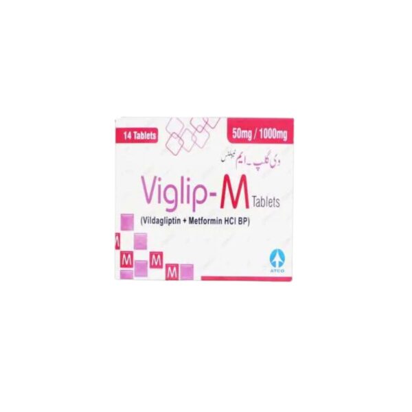 Viglip-M Tablets 50Mg/1000Mg (1 Strip = 7 Tablets)