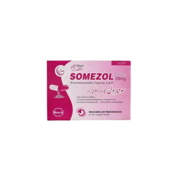 Somezol Capsules 20Mg (1 Strip = 7 Capsules)