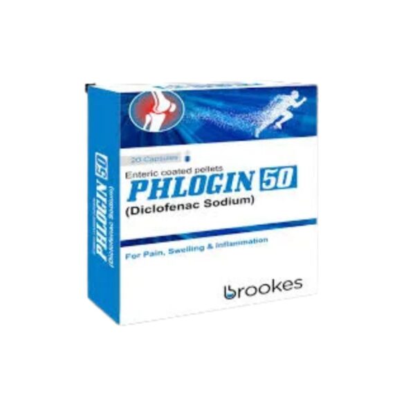 Phlogin 50mg capsule 2x10's