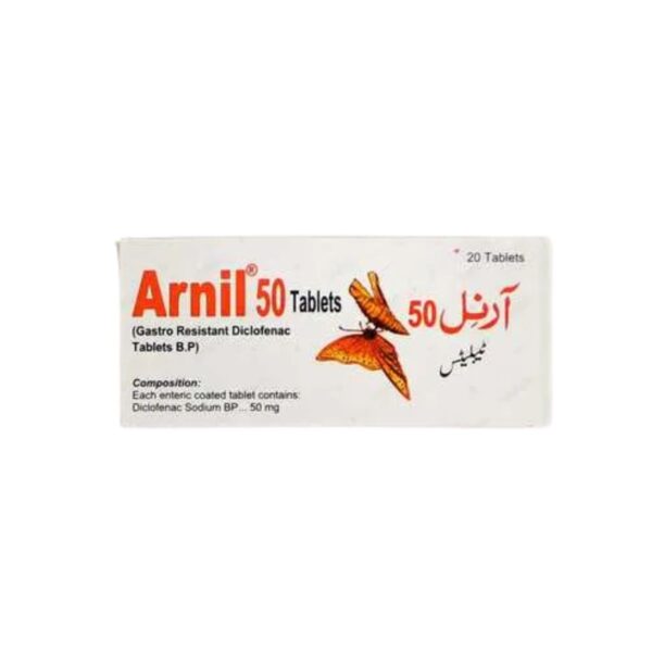 Arnil Tablets 50Mg (1 Strip = 10 Tablets)