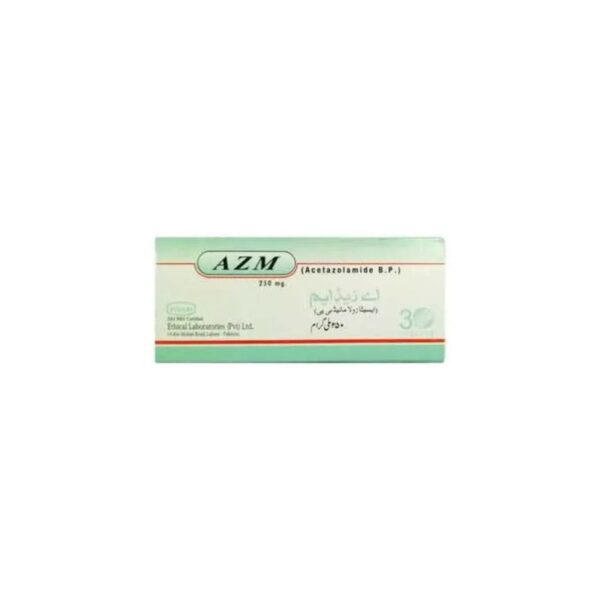 Azm Tablets 250Mg (1 Box = 3 Strips) (1 Strip = 10 Tablets)