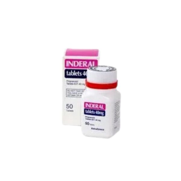 Inderal Tablets 40Mg (1 Bottle = 50 Tablets)