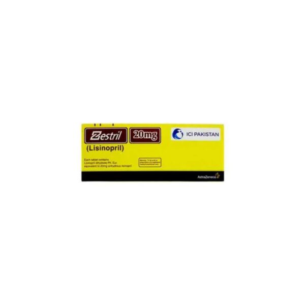 Zestril Tablets 20Mg (1 Box = 1 Strip)(1 Strip = 14 Tablets)