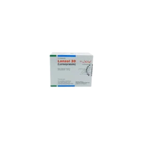Lanzol Capsules 30Mg (1 Box = 1 Strip)(1 Strip = 14 Capsules)