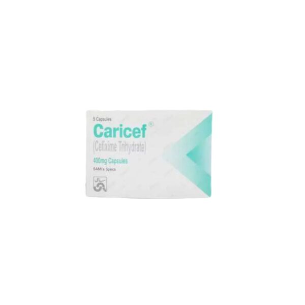 Caricef Capsules 400Mg (1 Box = 1 Strip)(1 Strip = 5 Capsules)