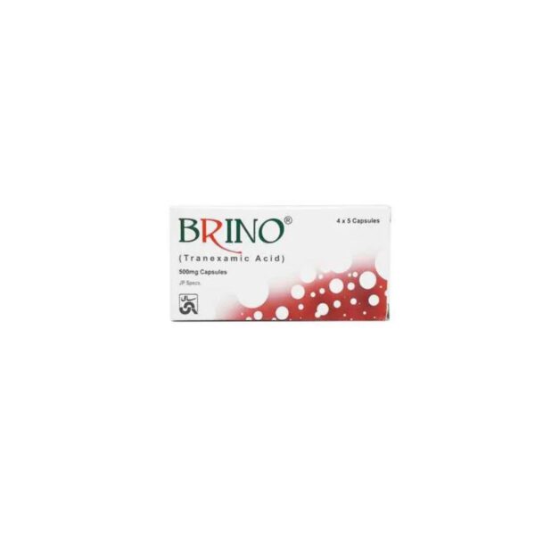 Brino Capsules 500Mg (1 Box = 2 Strips) (1 Strip = 10 Capsules)