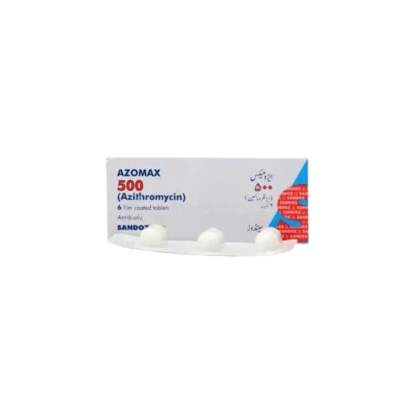 Azomax 500 Capsules 500Mg (1 Box = 2 Strips) (1 Strip = 3 Capsules)