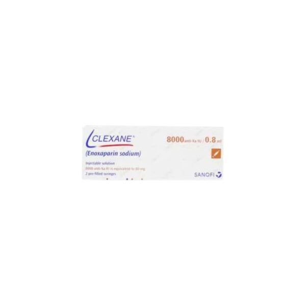 Clexane Injection 8000Iu/0.8Ml (1 Box = 2 Injections)