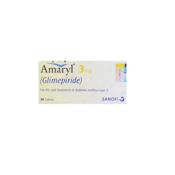 Amaryl Tablets 3Mg (1 Strip = 10 Tablets)