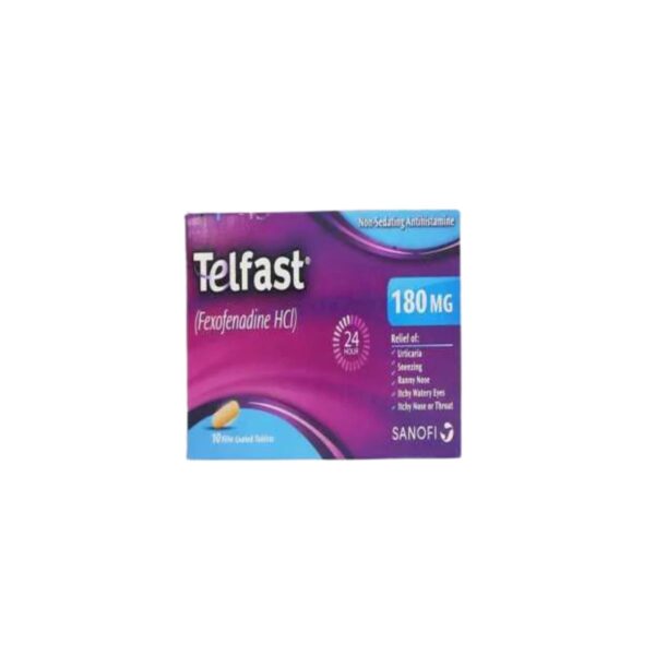 Telfast Tablets 180Mg (1 Box = 1 Strip)(1 Strip = 10 Tablets)