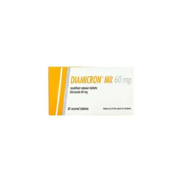 Diamicron Mr Tablets 60Mg (1 Box = 2 Strips) (1 Strip = 10 Tablets)