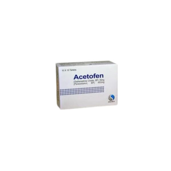 Acetofen 35mg/450mg tablet 100