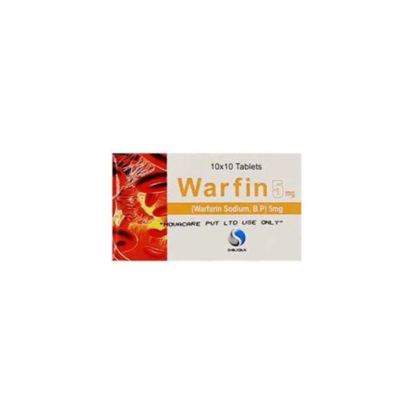 Warfin Tablets 5Mg (1 Strip = 10 Tablets)