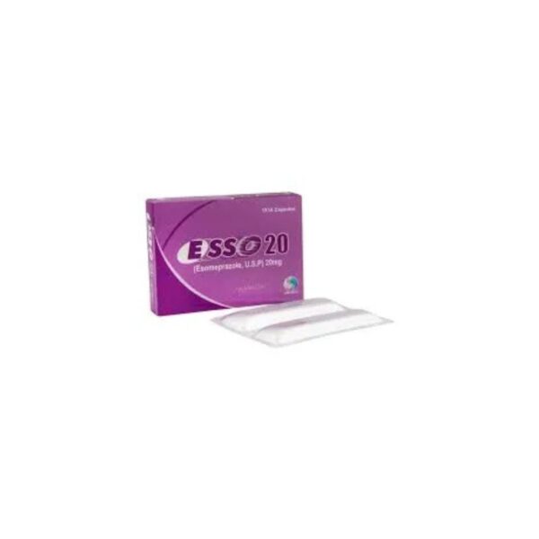 Esso Capsules 20Mg (1 Box = 2 Strips) (1 Strip = 7 Capsules)
