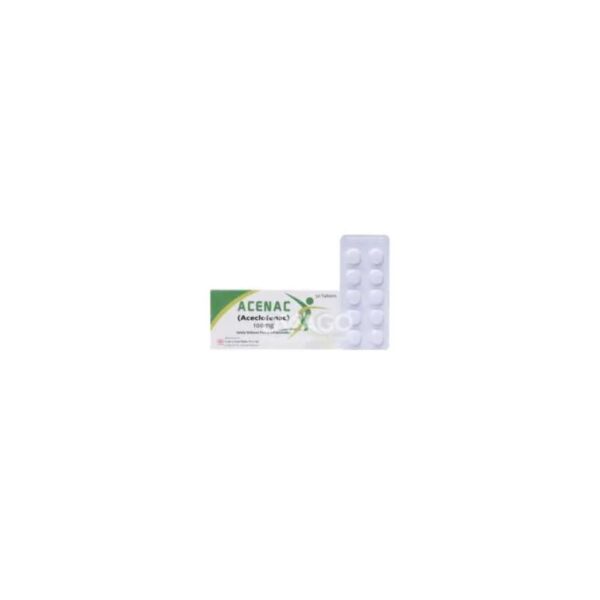 Acenac Tablets 100Mg (1 Box = 3 Strips) (1 Strip = 10 Tablets)