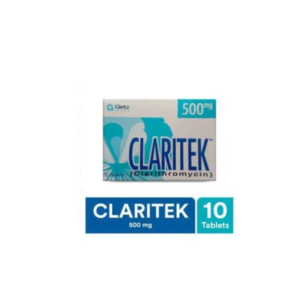 Claritek Tablets 500Mg (1 Box = 1 Strip)(1 Strip = 10 Tablets)