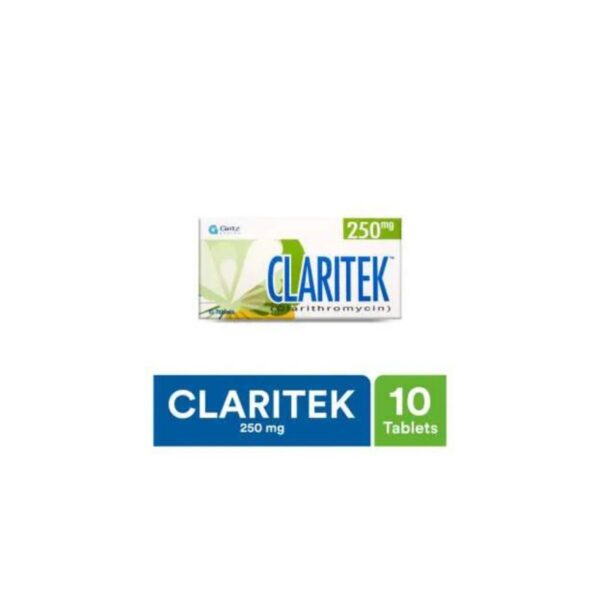 Claritek Tablets 250Mg (1 Box = 1 Strip)(1 Strip = 10 Tablets)