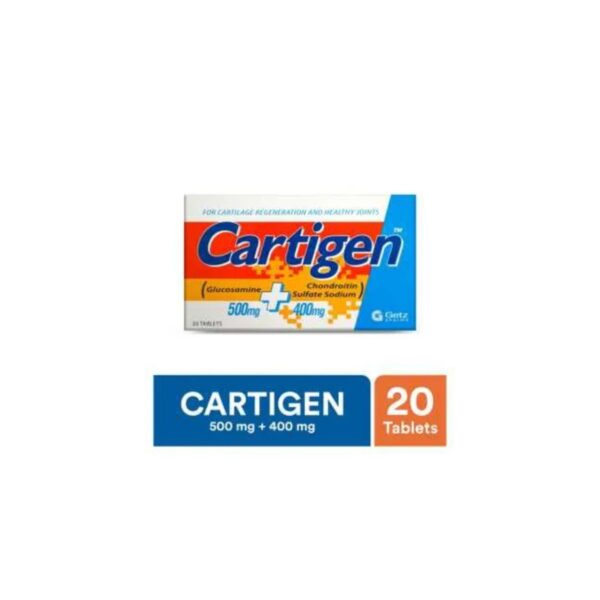 Cartigen Tablets 500/400Mg (1 Box = 4 Strips) (1 Strip = 5 Tablets)