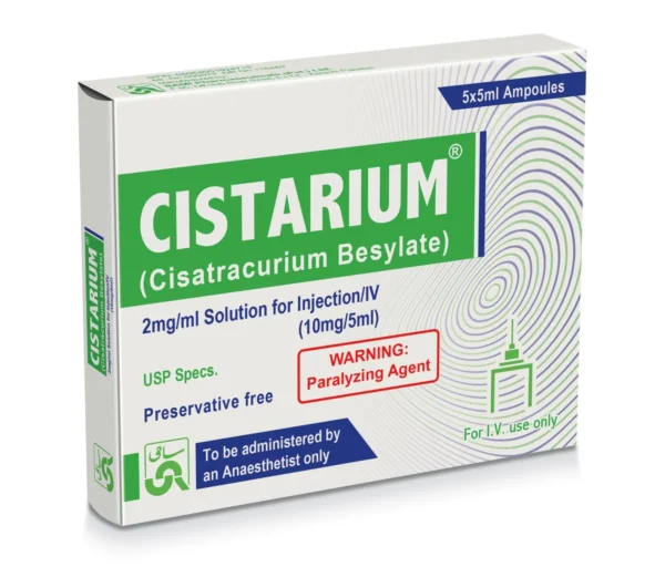 Cistarium (Cisatracurium Besylate) 10mg/5ml Iv Inj 5s