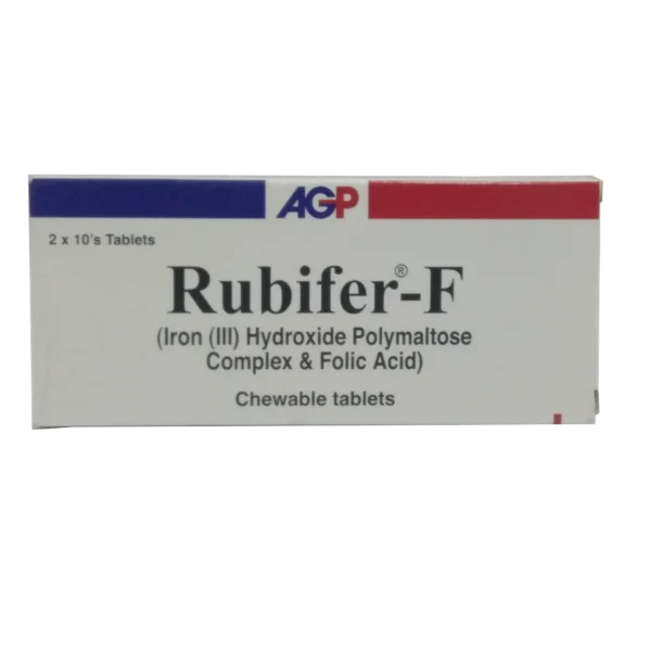 Rubifer F Chewable Tab 20s